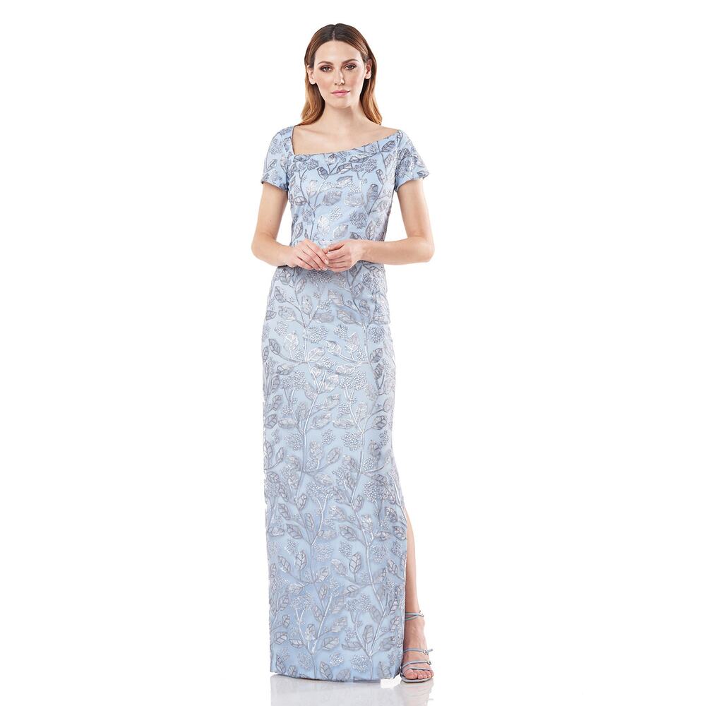 Js Collections Julia Cap Sleeves Column Gown Ligh… - image 1